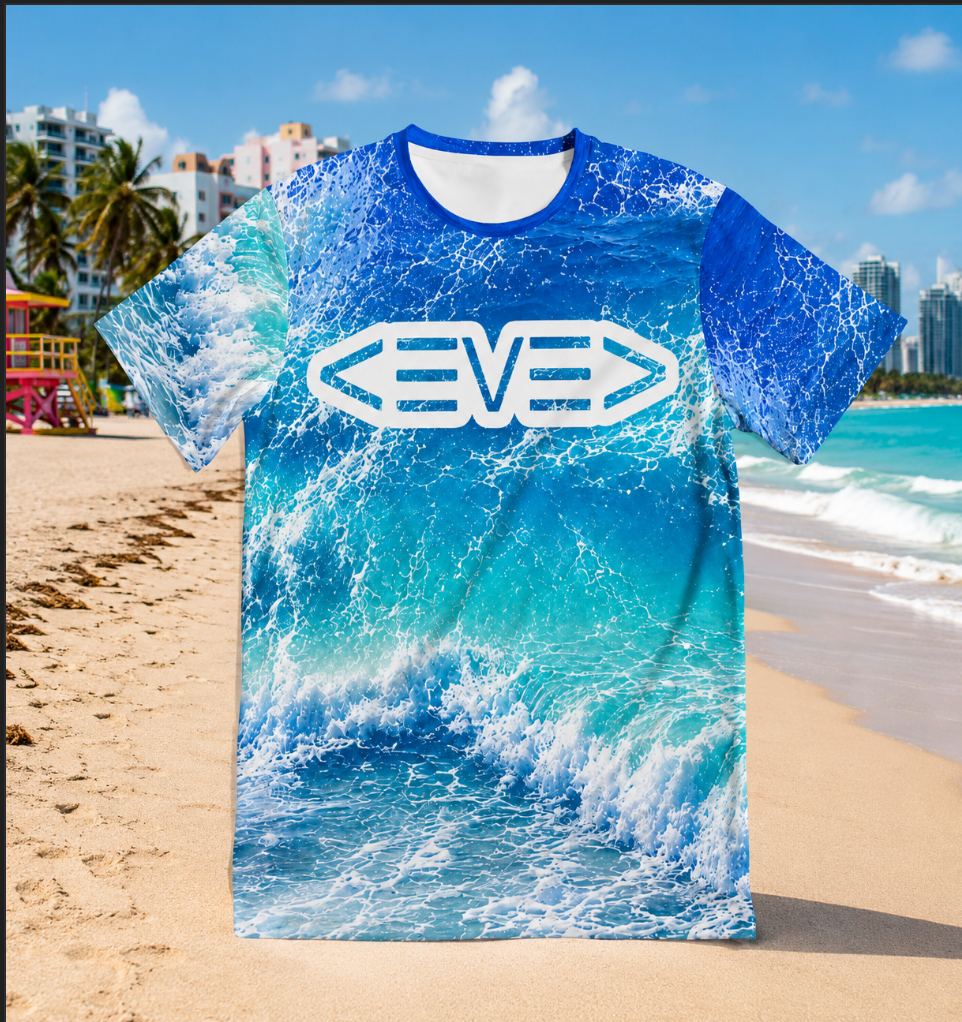 LEVELZ OCEAN PRINT Men's All-Over Print Tee