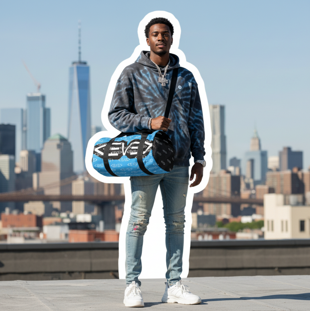 Levelz All Over Print Small Duffel Bag (TWO-TONE)