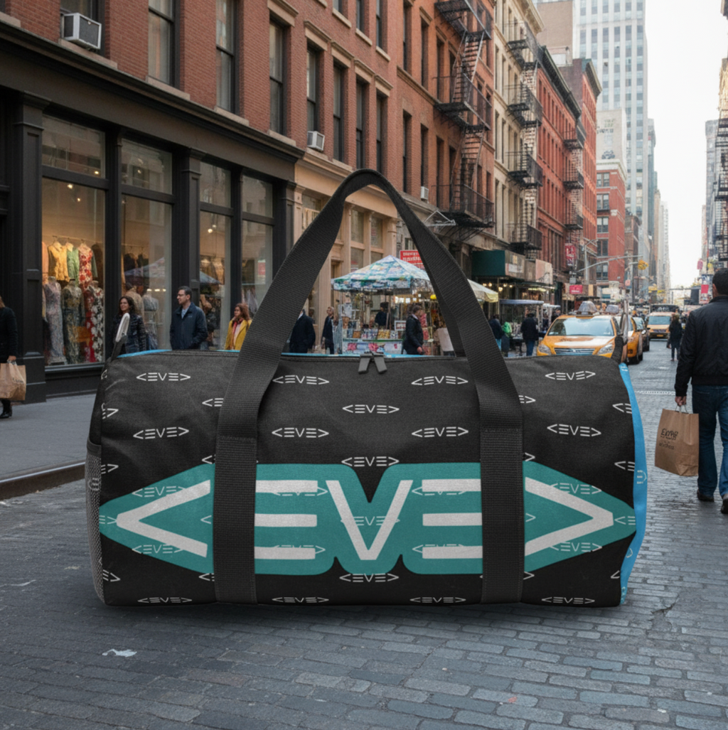 Levelz All Over Print Small Duffel Bag (TWO-TONE)