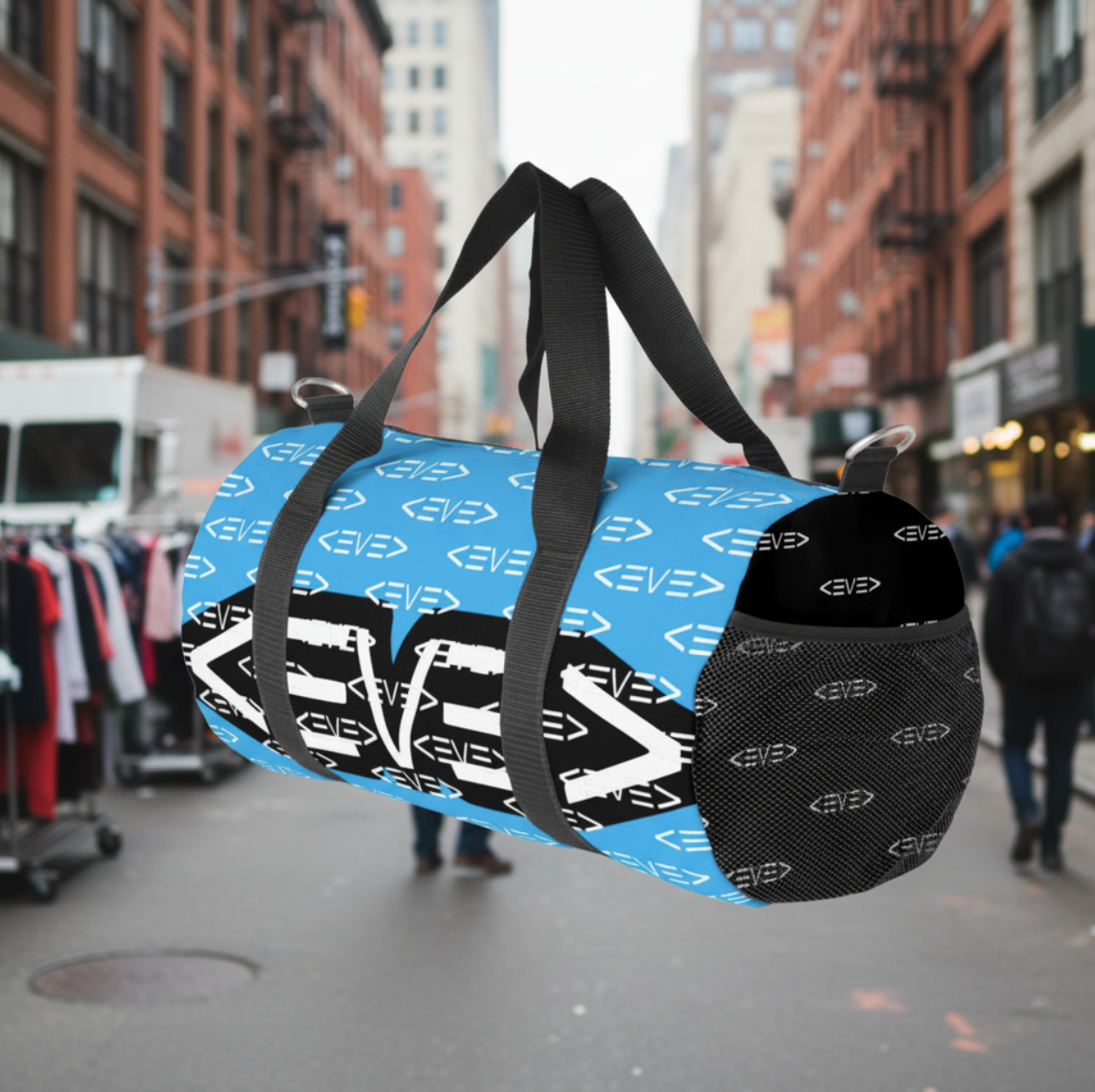 Levelz All Over Print Small Duffel Bag (TWO-TONE)