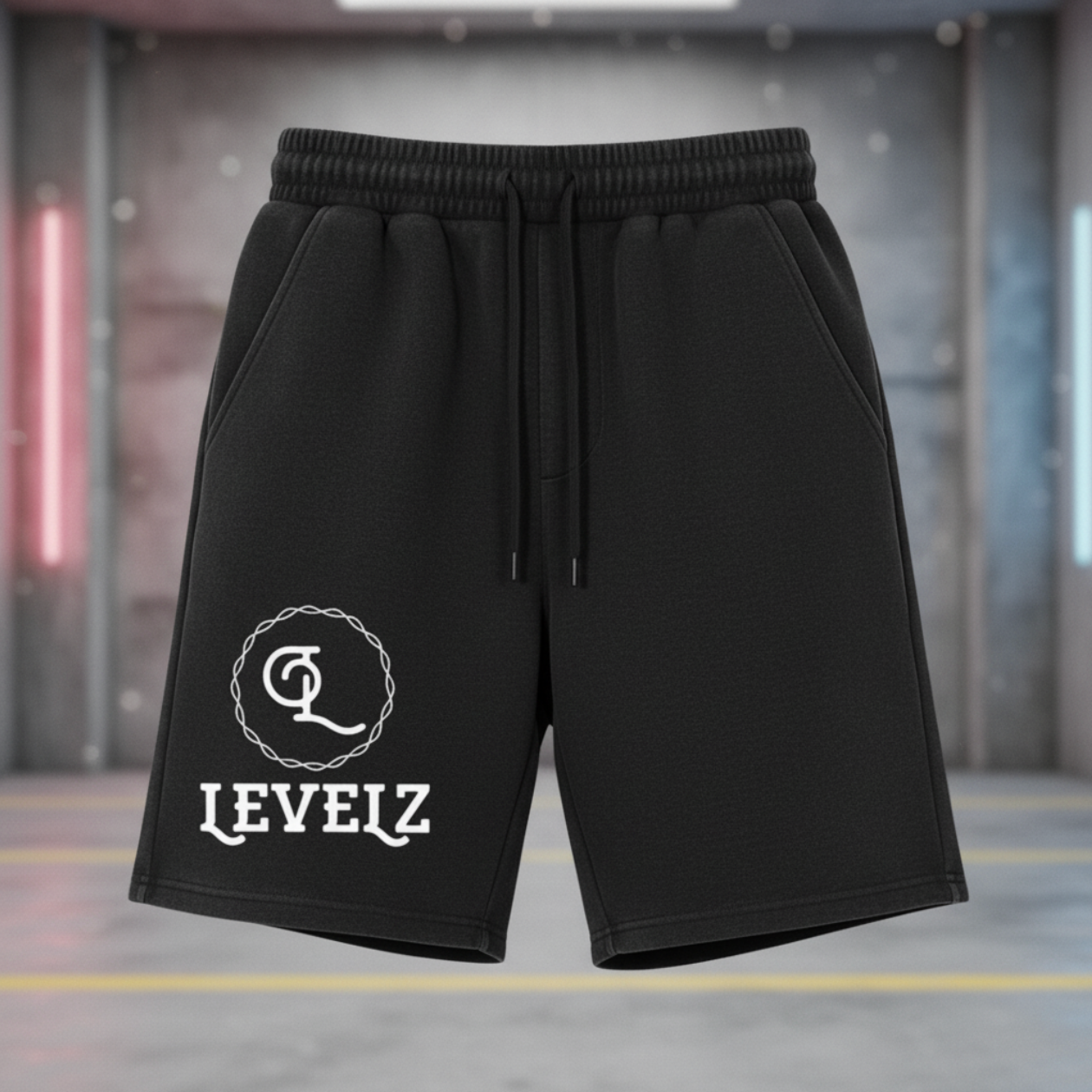Levelz Wash Waffle Knit Shorts
