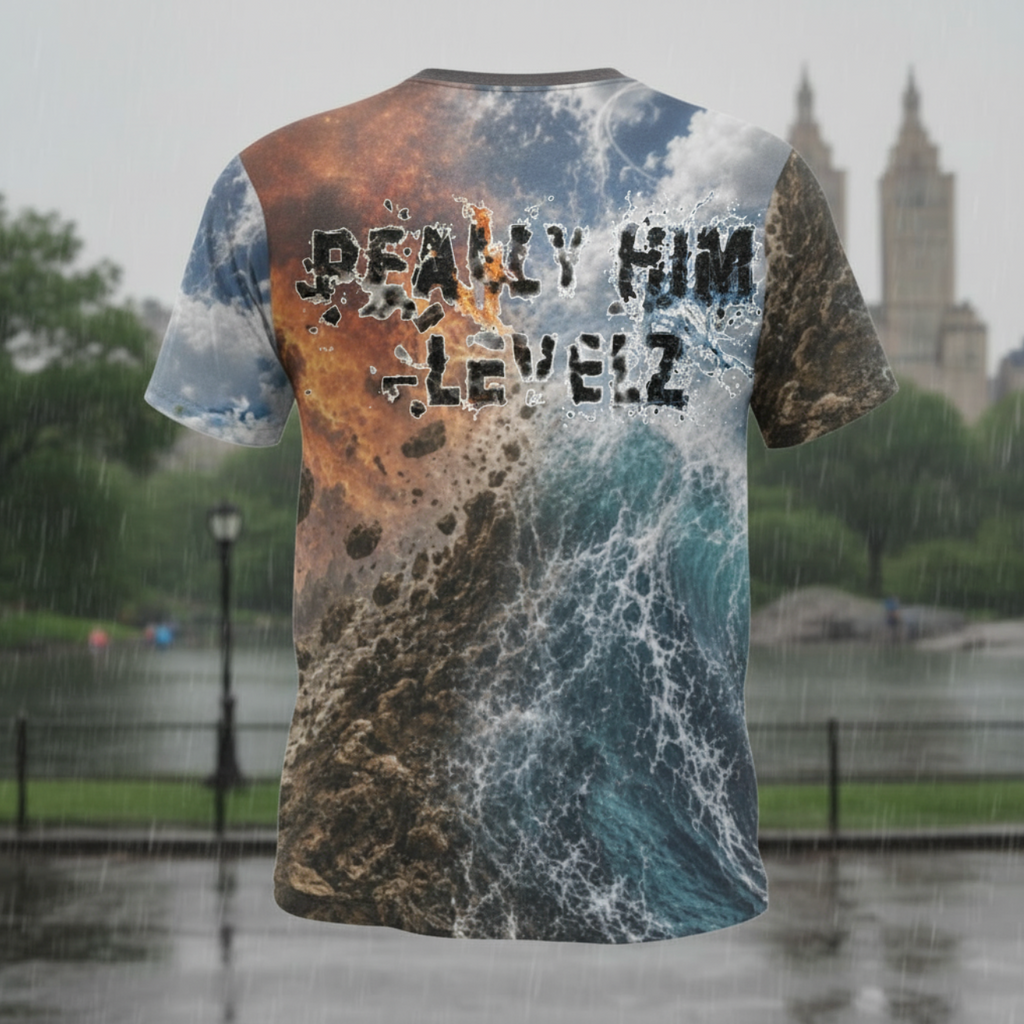 4 ELEMENTS Men's All-Over Print Tee