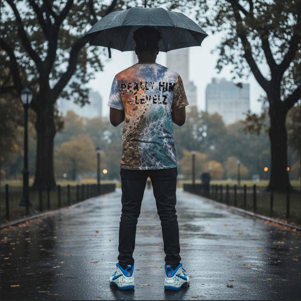 4 ELEMENTS Men's All-Over Print Tee